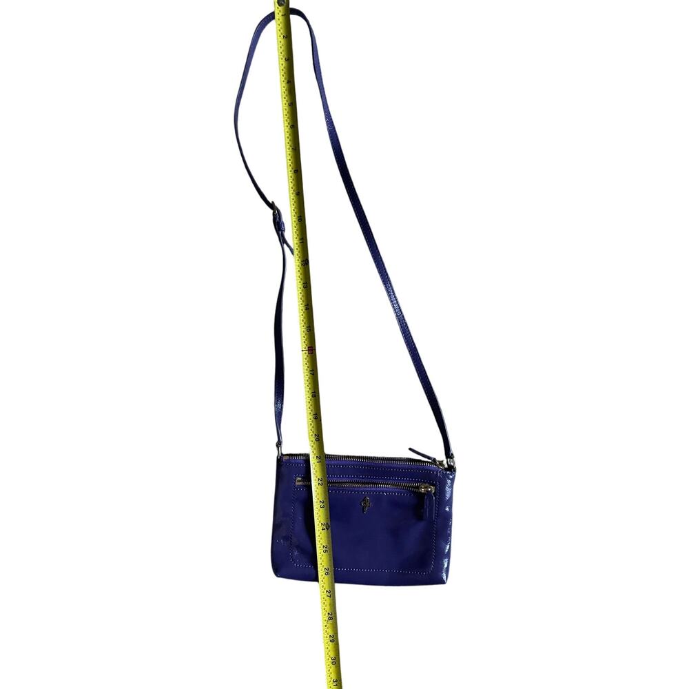 Cole Haan Womens/Teen Crossbody Vivid Purple Purse 5x8 inches Gold accents - Picture 9 of 9